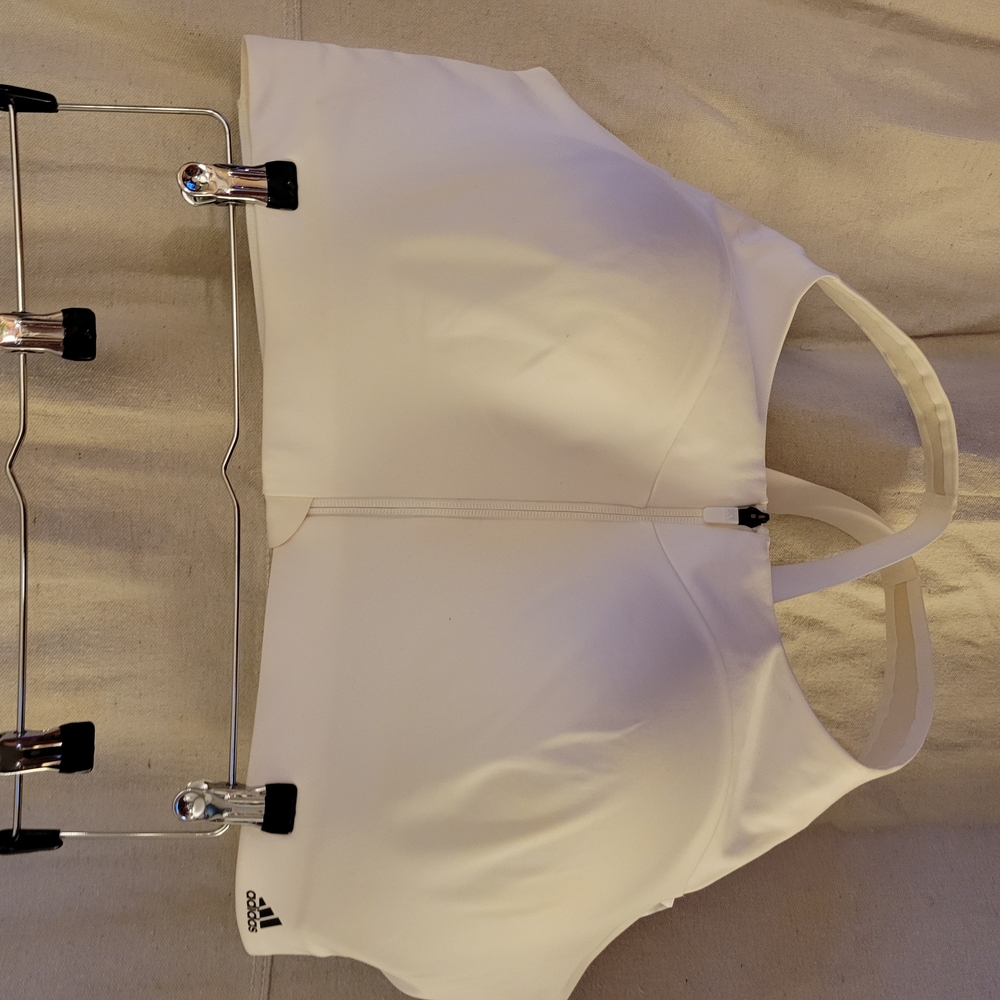 Adidas White Sports Bra